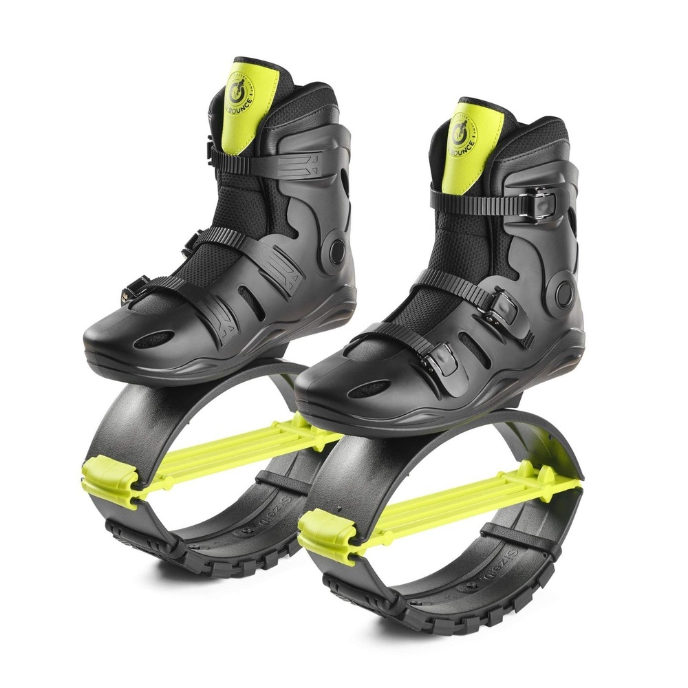 New Bounce Jumping Shoes Adults Black Neon Green 3192-S Size Small EU 36-37 NEW
